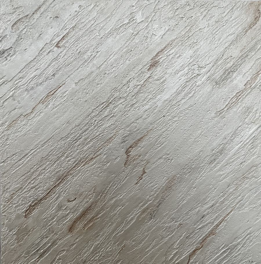 Textured stone-white trowelled plaster